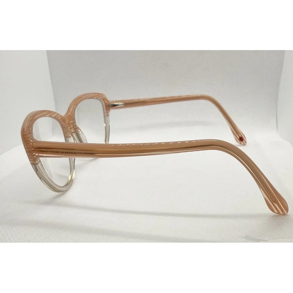 Lulu Guinness Pink Cat Eye Eyeglass Frames Only Womens Designer Retro Clear
